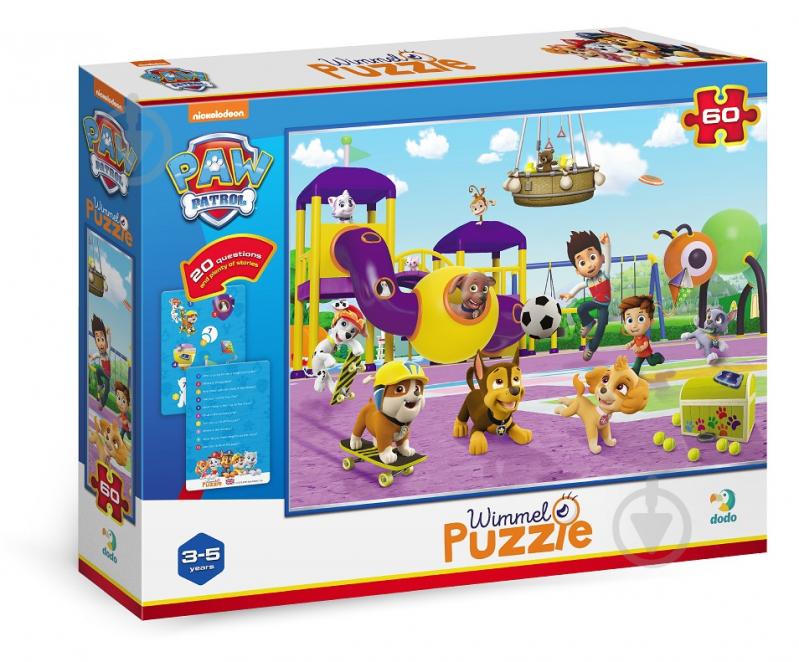 Пазл DoDo на 60 елементів Paw Patrol. На прогулянці 200453 - фото 1 Пазл DoDo на 60 елементів Paw Patrol. На прогулянці 200453 - фото 1