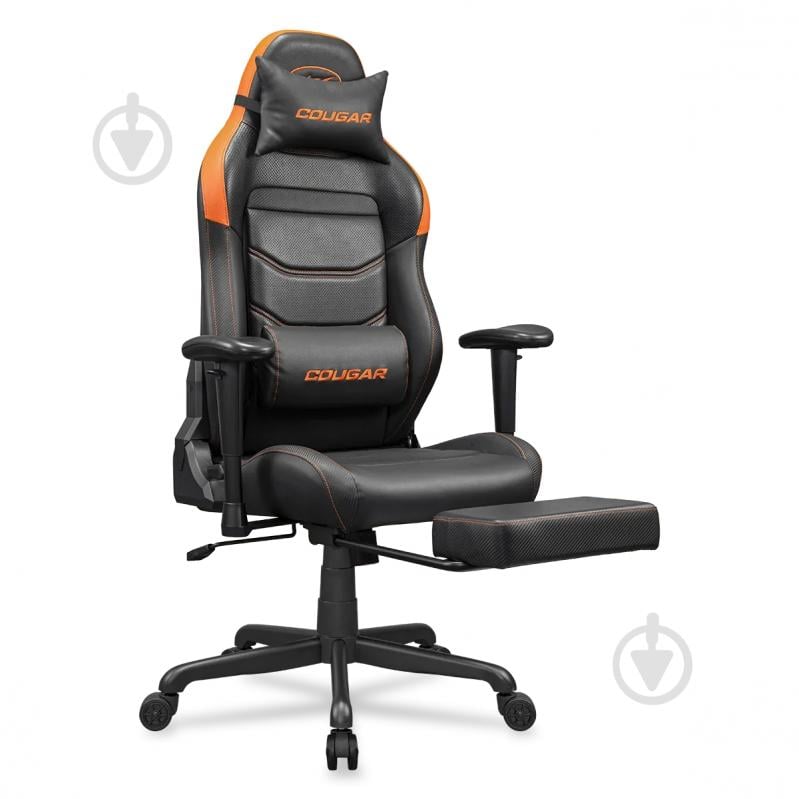 Кресло игровое Cougar EXPLORE NEO, дышащая экокожа черно-оранжевый - фото 6