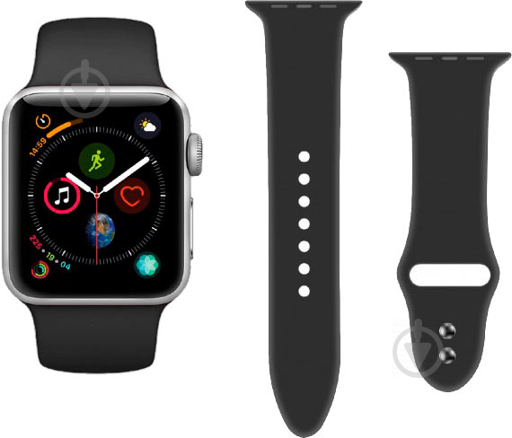 Ремешок для Apple Watch 42-44 мм black oryx-42ml.black - фото 2