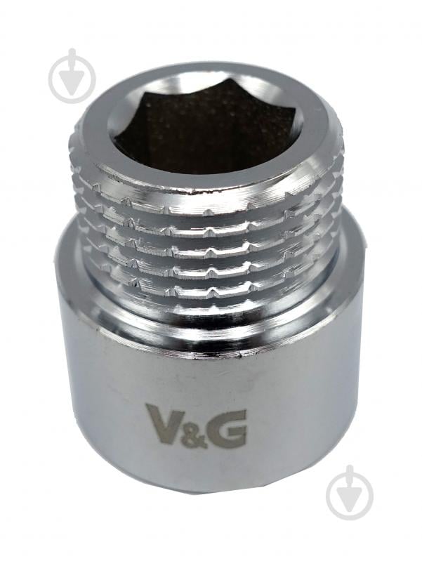 Подовжувач ВЗ V&G VALOGIN 1"x10 мм хромований VG-210125 - фото 1