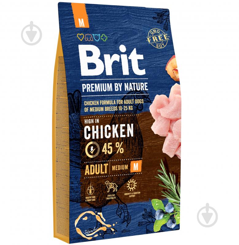 Корм сухий для собак для великих порід Brit Premium вагою 10-25 кг курка 8 кг - фото 1