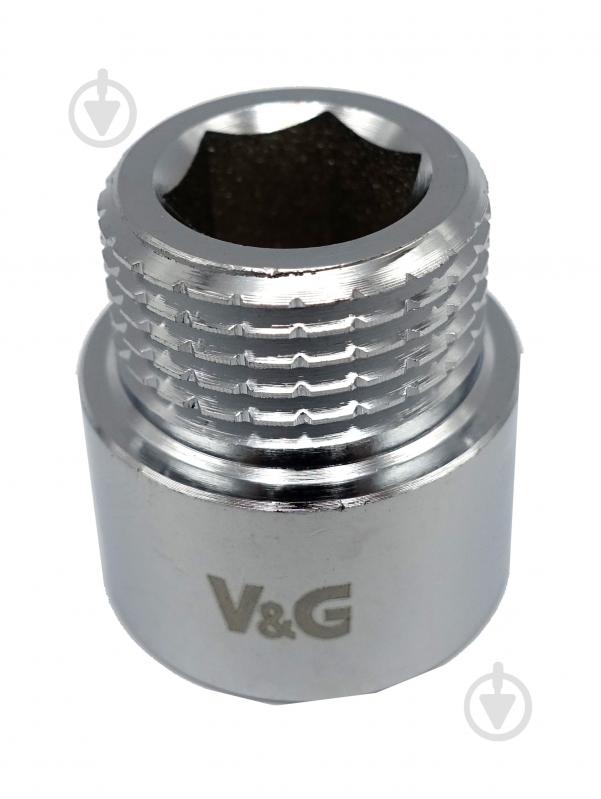 Удлинитель ВН V&G VALOGIN 1"x25 мм хромированный VG-210128 - фото 1