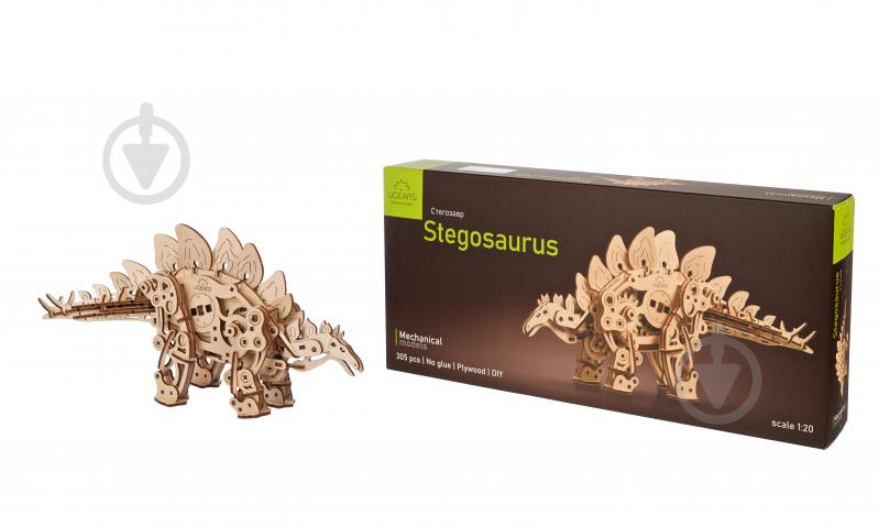3D-конструктор UGEARS Стегозавр - фото 1