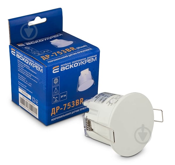 Датчик руху і присутності АСКОУКРЕМ ДР-753B мікрохвильовий A0220010047 - фото 1 Датчик руху і присутності АСКОУКРЕМ ДР-753B мікрохвильовий A0220010047 - фото 1