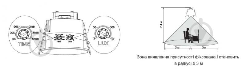 Датчик руху і присутності АСКОУКРЕМ ДР-753B мікрохвильовий A0220010047 - фото 5 Датчик руху і присутності АСКОУКРЕМ ДР-753B мікрохвильовий A0220010047 - фото 5