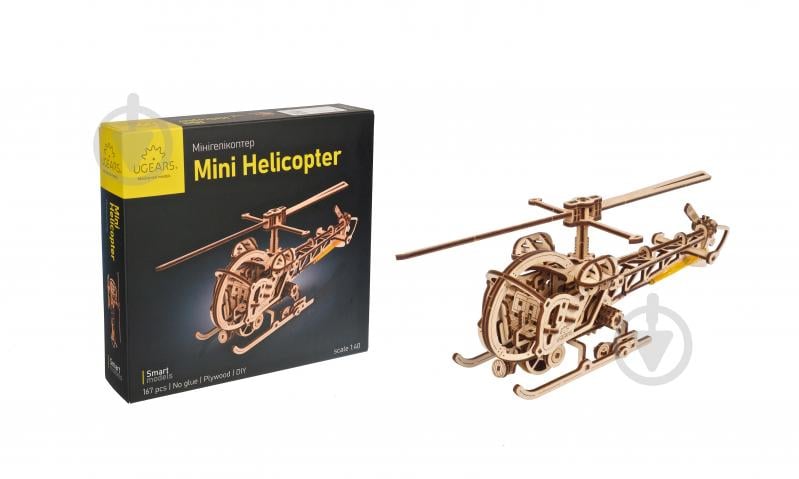 3D-пазл UGEARS Мини вертолет - фото 2