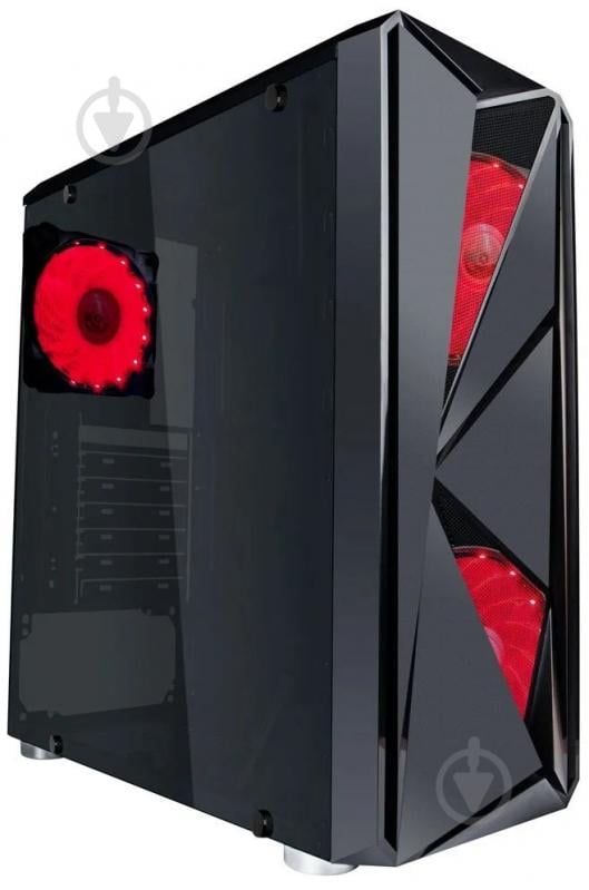 Корпус 1stPlayer Firerose F4-3A1-15LED RED - фото 1 Корпус 1stPlayer Firerose F4-3A1-15LED RED - фото 1