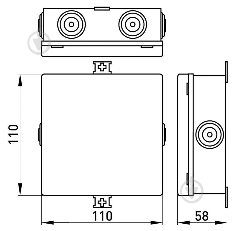 Коробка распределительная E.NEXT e.db.stand.100.100.50u полипропилен s027041 - фото 10