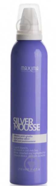 Бальзам оттеночный Maxima Silver Mousse для светлых волос фиолетовый 250 мл - фото 1