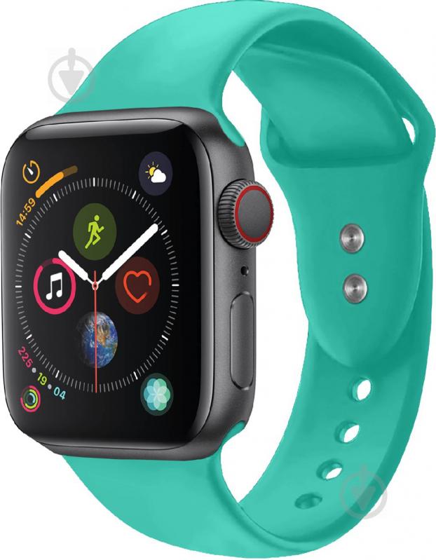 Ремешок Promate для Apple Watch 38 мм/40мм green oryx-38ml.turquoise - фото 1