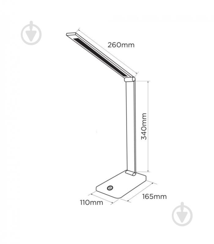 Настільна лампа ELM Rodeo 4000 K 1x9 Вт білий 27-0005 - фото 2