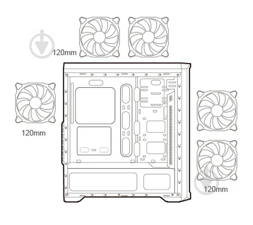 Корпус Cougar MX330-G Air Black (MX330-G Air) - фото 39