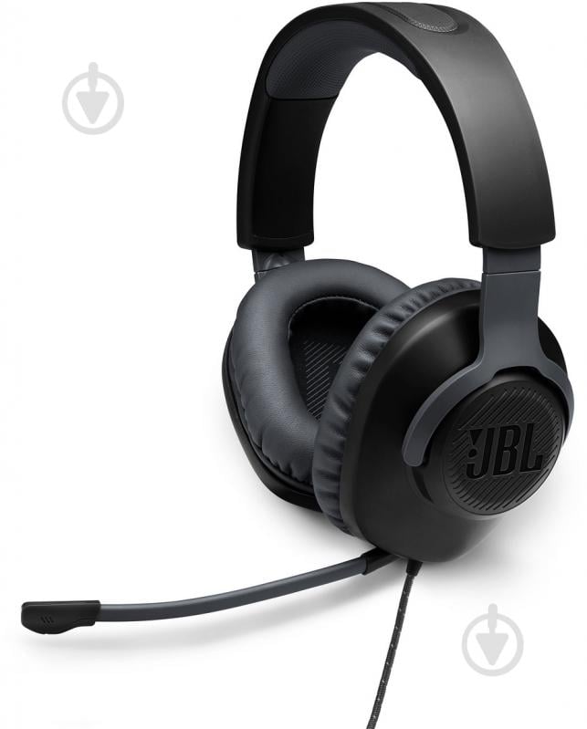 Гарнитура игровая JBL Quantum 100 black (JBLQUANTUM100BLK) - фото 1