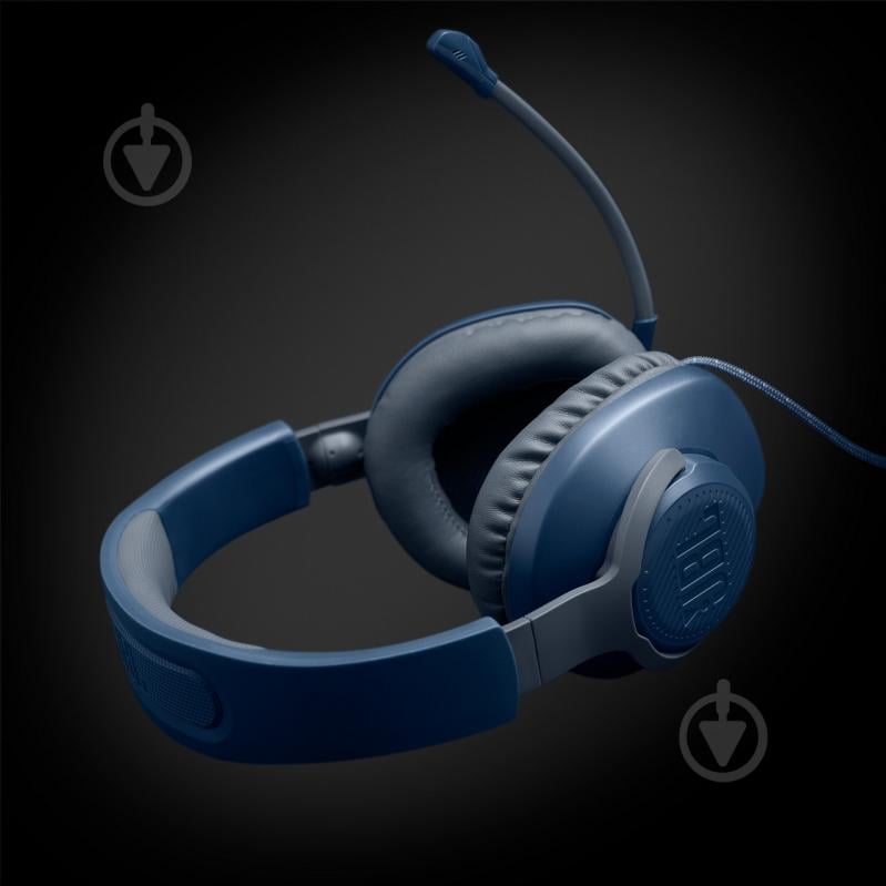 Гарнитура игровая JBL Quantum 100 blue (JBLQUANTUM100BLU) - фото 16