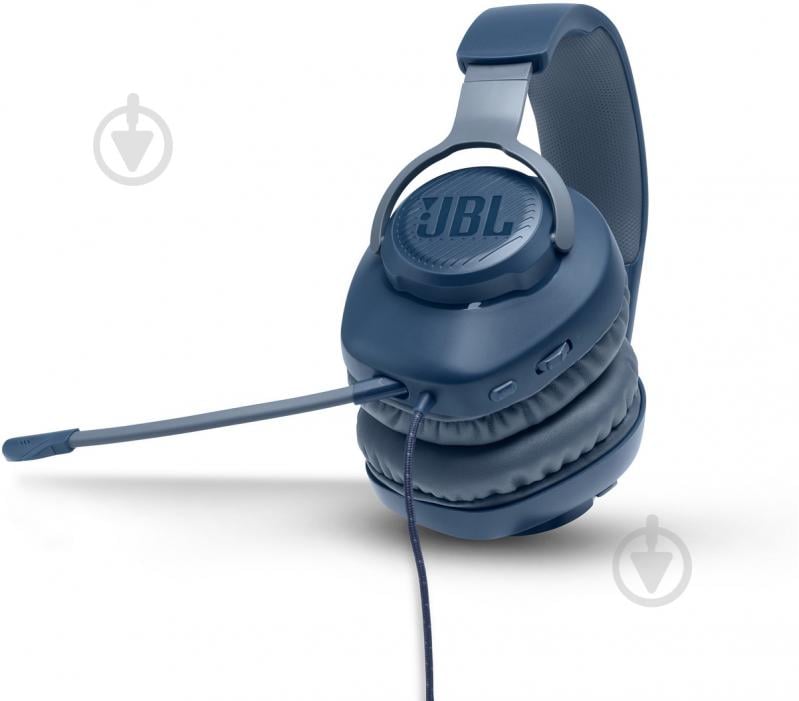 Гарнитура игровая JBL Quantum 100 blue (JBLQUANTUM100BLU) - фото 5