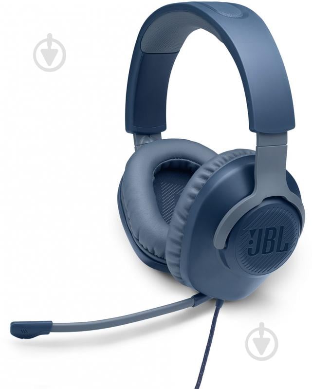 Гарнитура игровая JBL Quantum 100 blue (JBLQUANTUM100BLU) - фото 9