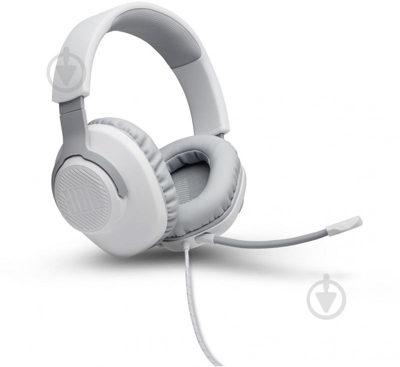 Гарнитура игровая JBL Quantum 100 white (JBLQUANTUM100WHT) - фото 3