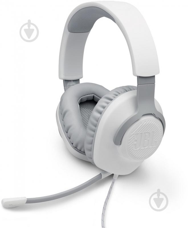 Гарнитура игровая JBL Quantum 100 white (JBLQUANTUM100WHT) - фото 8