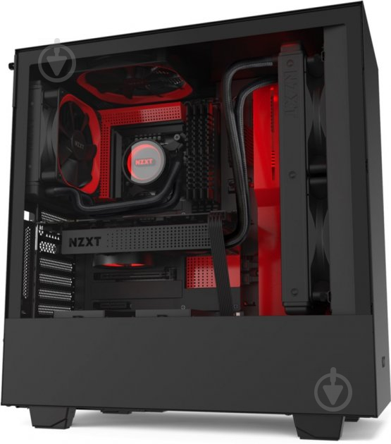 Корпус NZXT H510i Matte Black/Red - фото 15