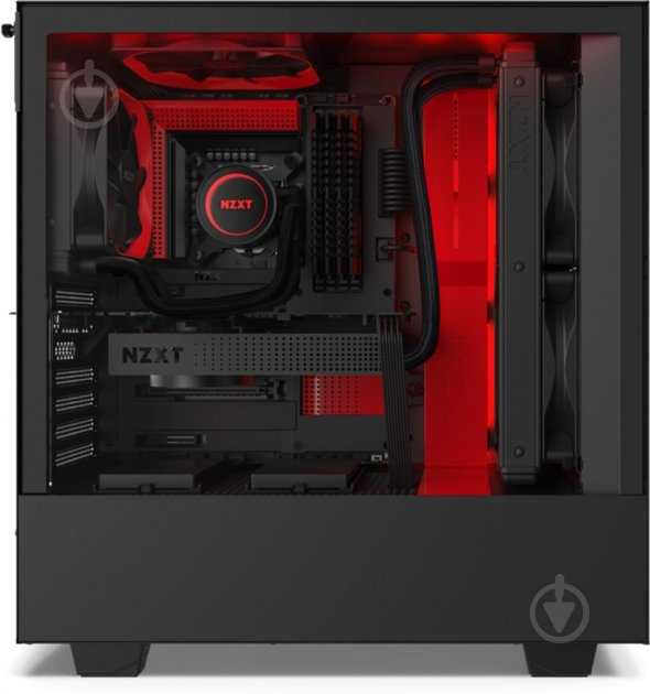 Корпус NZXT H510i Matte Black/Red - фото 16