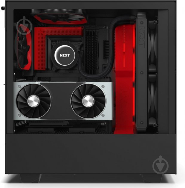 Корпус NZXT H510i Matte Black/Red - фото 18