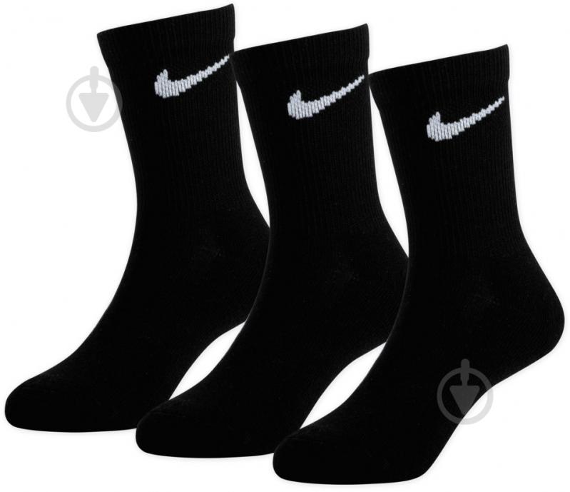 Носки Nike BASIC PACK CREW UN0027-023 р.5-7 черный 3 шт. - фото 1