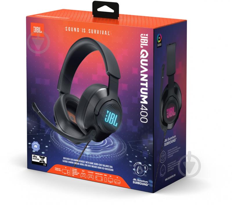 Гарнитура игровая JBL Quantum 400 black (JBLQUANTUM400BLK) - фото 27
