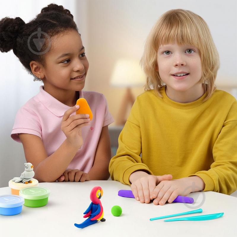 Набір пластиліну Lipaka Птахи Папуга ара фазан голуб 60025-UA01 - фото 5