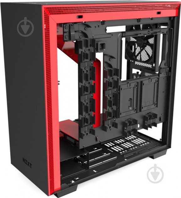 Корпус NZXT H710i Matte Black/Red - фото 11