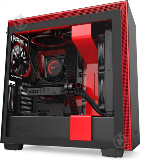 Корпус NZXT H710i Matte Black/Red - фото 17