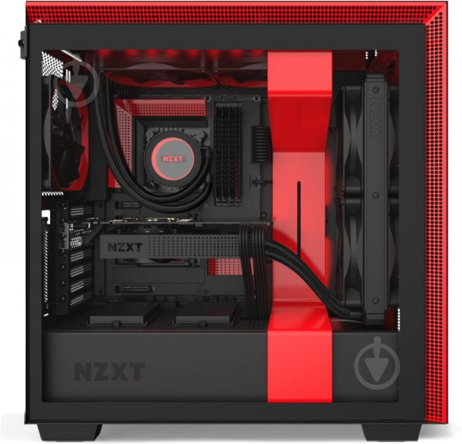 Корпус NZXT H710i Matte Black/Red - фото 18