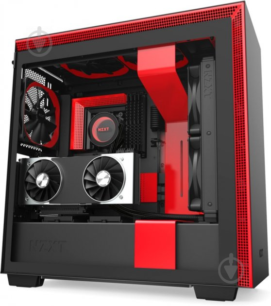 Корпус NZXT H710i Matte Black/Red - фото 19