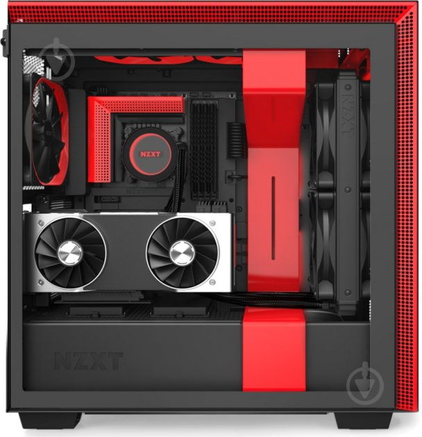 Корпус NZXT H710i Matte Black/Red - фото 20