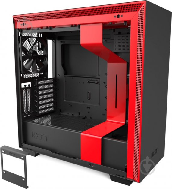 Корпус NZXT H710i Matte Black/Red - фото 7