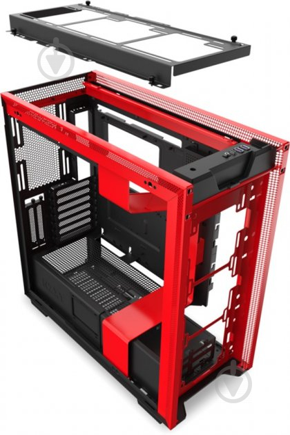 Корпус NZXT H710i Matte Black/Red - фото 8