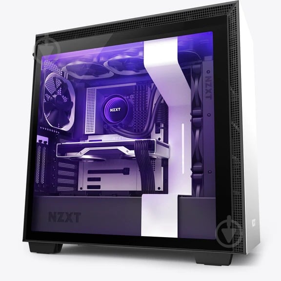 Корпус NZXT H710i Matte Black-White (CA-H710i-W1) - фото 1