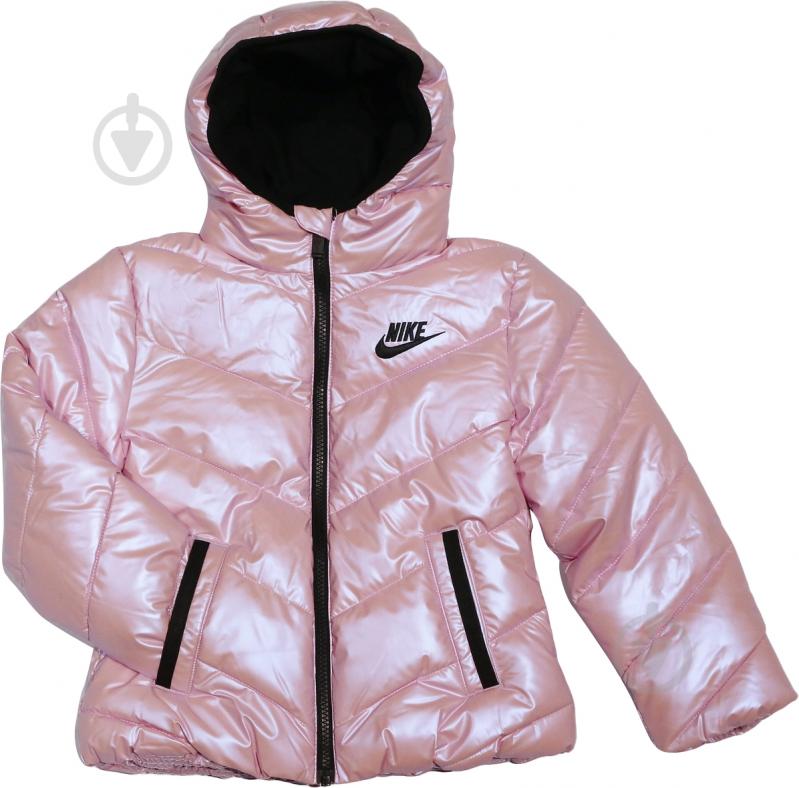 Куртка для дівчаток Nike CHEVRON SOLID PUFFER JKT 36J939-A9Y р.4 рожева - фото 2