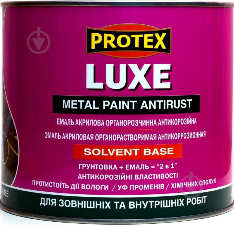 Емаль Protex антикорозійна Luxe зелений напівмат 2,1 л - фото 1