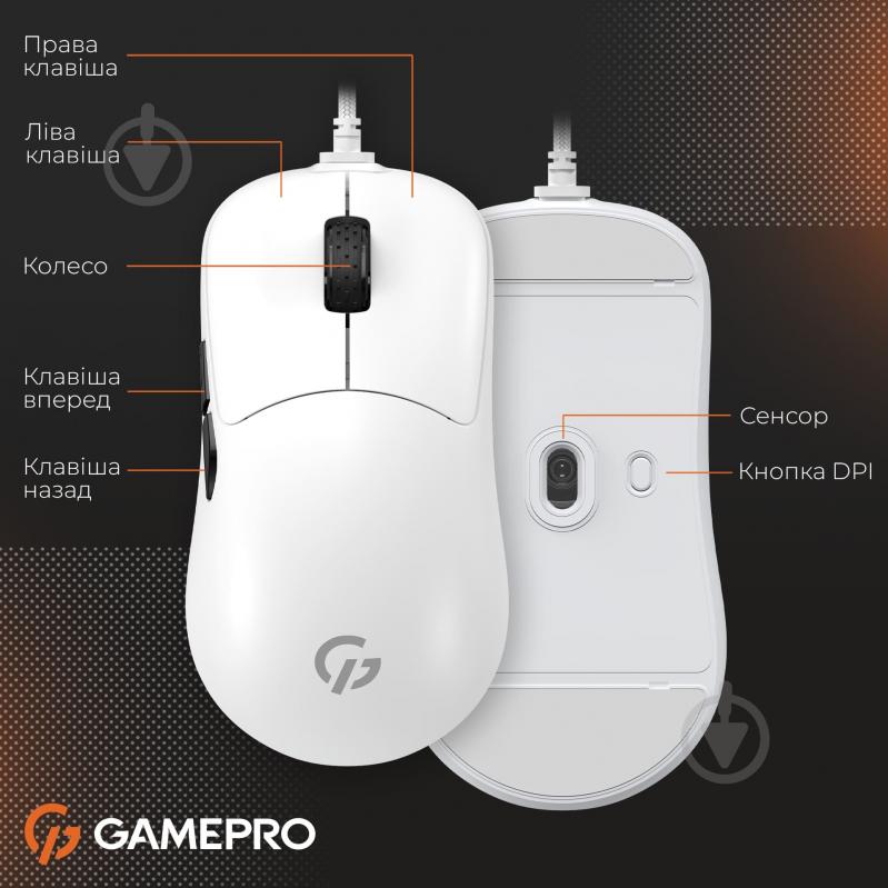 Мышка GamePro white (GM690W) - фото 13 Мышка GamePro white (GM690W) - фото 13