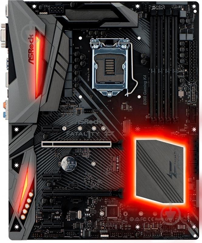 Материнская плата ASRock Fatal1ty B360 Gaming K4 (Socket 1151, Intel B360, ATX) - фото 1