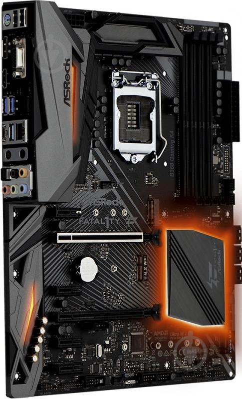 Материнская плата ASRock Fatal1ty B360 Gaming K4 (Socket 1151, Intel B360, ATX) - фото 3