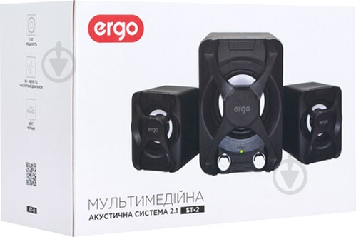 Акустическая система Ergo ST-2 2.0 black - фото 9