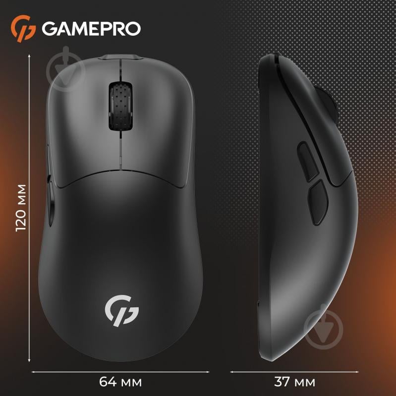 Мишка бездротова GamePro black (GM990B) - фото 7