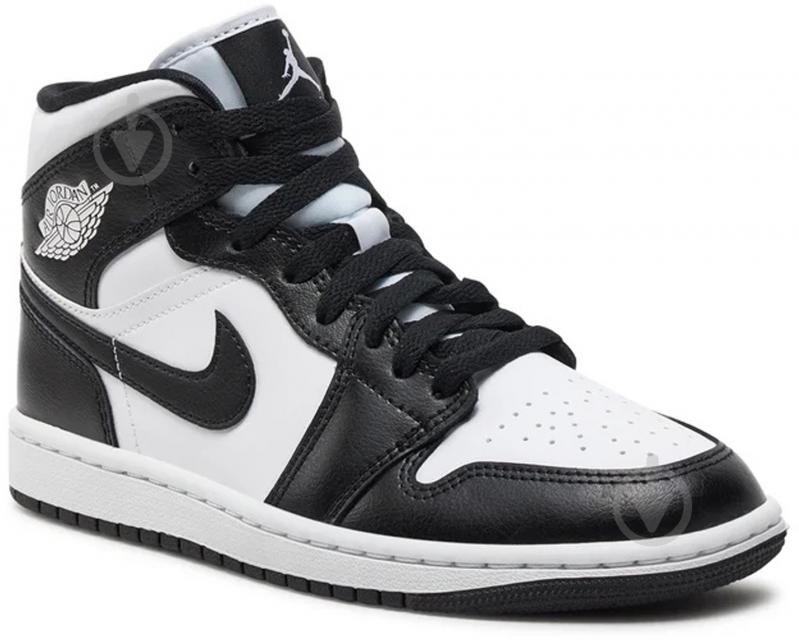 Кроссовки женские демисезонные Jordan AIR JORDAN 1 MID DV0991-101 р.37,5 черно-белые - фото 3