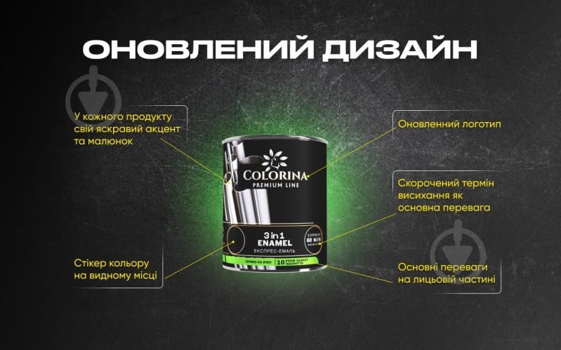 Грунт-эмаль COLORINA Enamel 3 in 1 черный мат 2,5 л - фото 4