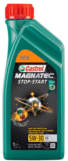 Моторное масло Castrol Magnatec STOP-START A5 5W-30 1 л (20-MSS3A5N-X1L) - фото 1