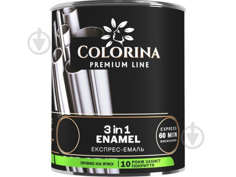 Грунт-эмаль COLORINA Enamel 3 in 1 шоколадный мат 2,5 л - фото 1