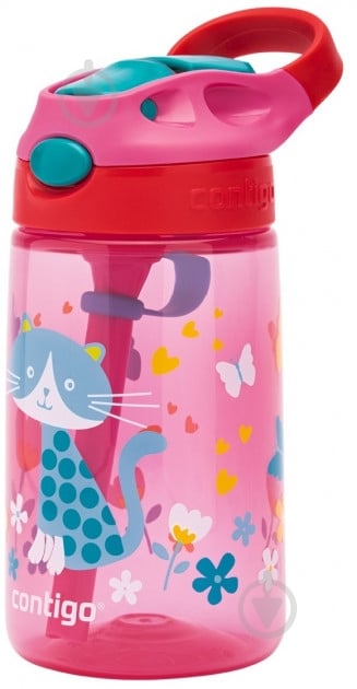 Бутылка для воды Contigo детская 0.42 л 2116113 Gizmo Flip Pink - фото 2