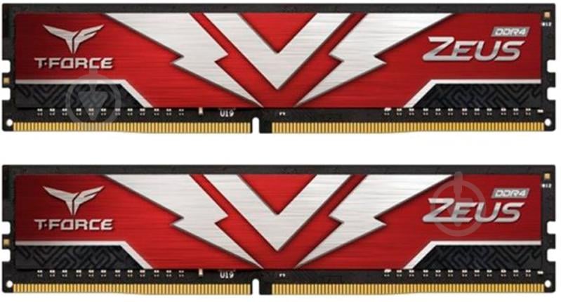 Оперативная память Team DDR4 SDRAM 16 GB (2x8GB) 2666 MHz (TTZD416G2666HC19DC01) T-Force Zeus Red - фото 1