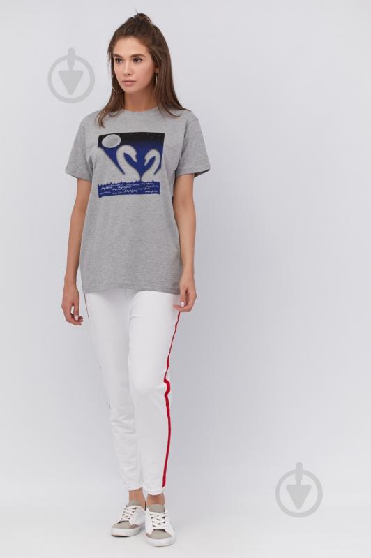 Футболка YAPPI Oversize WG3092 р.M серый - фото 2